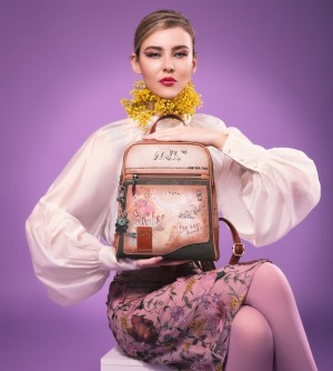 Plecaki Anekke Flowers 2-compartment Backpack Damskie | 408MHNEZT