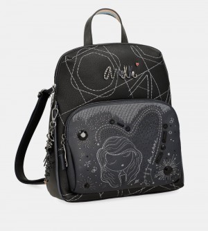 Plecaki Anekke Studio Navy Blue Backpack For Leisure Use Damskie | 740RUDQPY