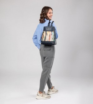 Plecaki Anekke Studio Navy Blue Pearl Backpack Damskie | 527USOWQP
