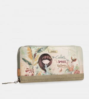 Portfele Anekke Amazonia Extra Large Rfid Wallet Damskie | 106STWAMG