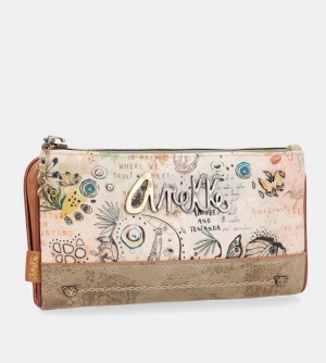 Portfele Anekke Butterfly Large Flexible Rfid Wallet Damskie | 340BYKVHG