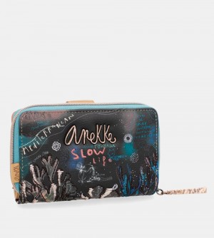 Portfele Anekke Coral Black Coin Purse Wallet Damskie | 185RQNOYL