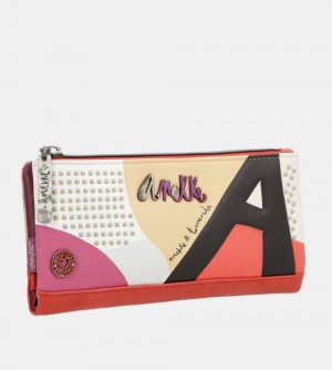 Portfele Anekke Fashion Flexible Large Rfid Wallet Damskie | 086IZLKPD