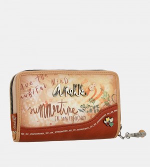 Portfele Anekke Flowers Medium Rfid Wallet Damskie | 296CSENQR
