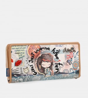 Portfele Anekke Fun & Music Large Wallet Damskie | 805LJAIDU