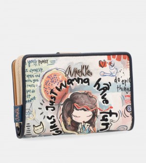 Portfele Anekke Fun & Music Medium Wallet Damskie | 712APYJIE