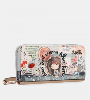 Portfele Anekke Fun & Music Zippered Wallet Damskie | 563EQBRIJ