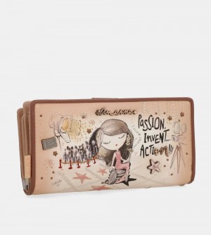 Portfele Anekke Hollywood Large Rfid Wallet Damskie | 621PRTXDL