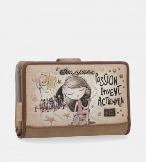 Portfele Anekke Hollywood Medium Rfid Wallet Damskie | 879EDSJKP