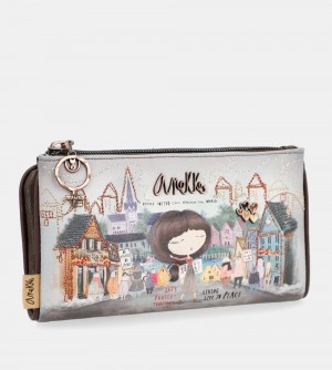 Portfele Anekke Large Flexible Material Wallet Voice Damskie | 296VHPANR