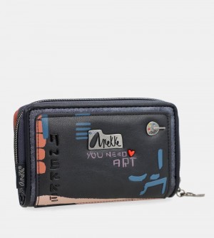 Portfele Anekke Medium Rfid Wallet Nagare Damskie | 563WEOQXS
