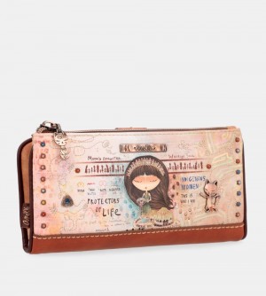 Portfele Anekke Menire Large Flexible Rfid Wallet Damskie | 726ZKYWPL