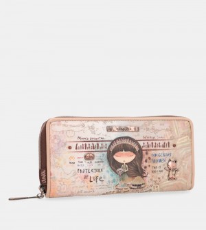 Portfele Anekke Menire Rfid Passport Wallet Anekke Damskie | 805PLWTVS