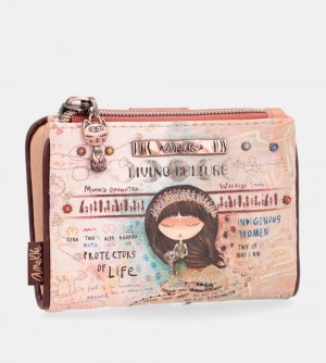 Portfele Anekke Menire Small Flexible Rfid Wallet Damskie | 931UASLWX
