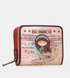 Portfele Anekke Menire Small Rfid Wallet Damskie | 276TONEPA