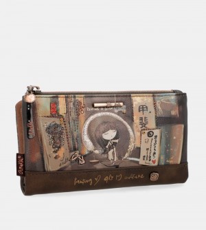 Portfele Anekke Shoen Large Flexible Rfid Wallet Damskie | 196BZRFVK