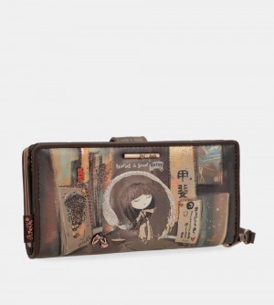 Portfele Anekke Shoen Large Rfid Wallet Damskie | 306SHAKUR