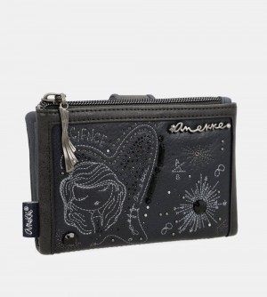 Portfele Anekke Studio Navy Blue Flexible Medium Rfid Wallet Damskie | 753GUMJBY