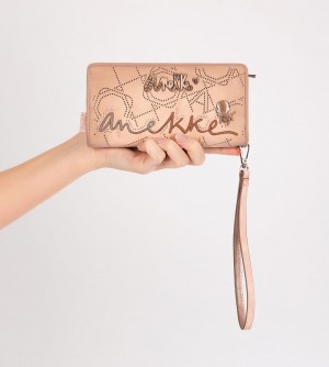 Portfele Anekke Studio Nude Large Rfid Wallet Damskie | 270GTBUJX