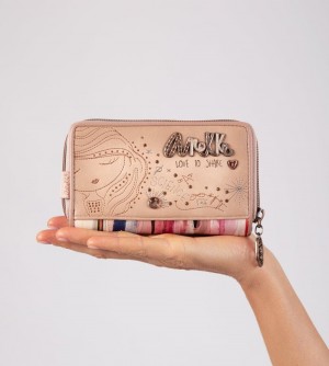 Portfele Anekke Studio Nude Medium Rfid Wallet Damskie | 594BMJNKY