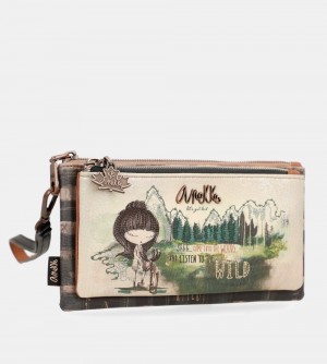 Portfele Anekke The Forest Coin Purse Wallet With Hand Strap Damskie | 931BQHLMC