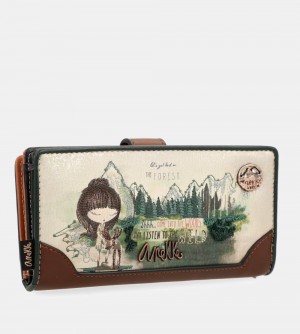 Portfele Anekke The Forest Large Wallet Damskie | 390ZOXIJN