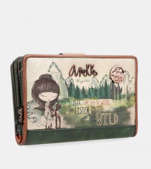 Portfele Anekke The Forest Medium Wallet Anekke Damskie | 589SOUHMZ