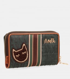 Portfele Anekke Urban Green Medium Wallet Damskie | 152FRMIXY
