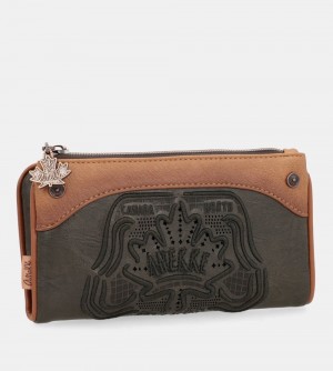 Portfele Anekke Wild Flexible Material Wallet Damskie | 086XMWDOV