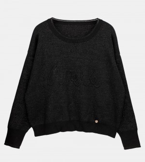 Swetry Anekke Black Contemporary Sweater Damskie | 435ZTGMRC