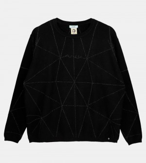 Swetry Anekke Black Shoen Sweater Damskie | 251JAIKYG