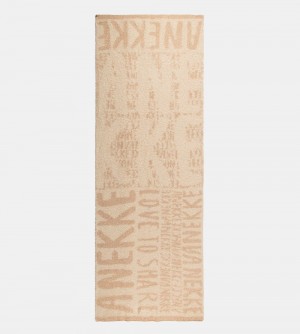 Szalik Anekke Beige Logomania Scarf. Damskie | 685JVGWUS