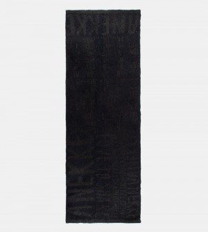 Szalik Anekke Black Logomania Scarf. Damskie | 296YGVHXB