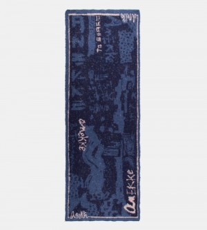 Szalik Anekke Navy Blue Contemporary Scarf. Damskie | 537OZJPTI
