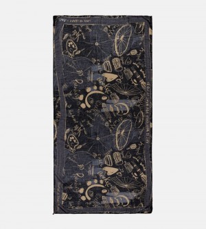 Szalik Anekke Palette Black Scarf Damskie | 243WPRJFI