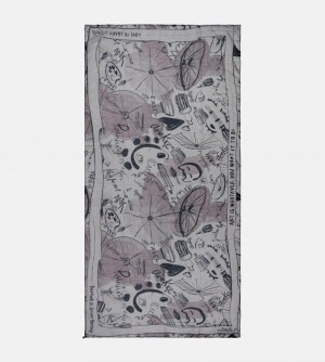 Szalik Anekke Palette Grey Scarf Damskie | 160ABDIWM
