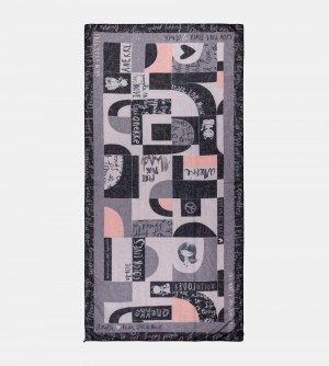 Szalik Anekke Sixties Grey Scarf Damskie | 691FYCHXA