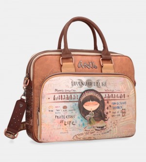 Torby Na Dokumenty Anekke Menire Briefcase Damskie | 035RVPQMT