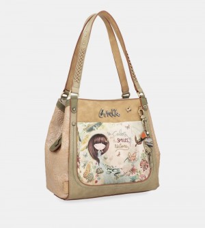 Torby Przez Ramię Anekke Amazonia Crossbody Bag With 3 Compartments Anekke Damskie | 261PHVRGI