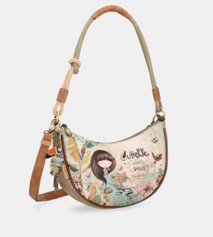 Torby Przez Ramię Anekke Amazonia Oval Crossbody Bag Plus Messenger Bag Damskie | 825XHYWJS