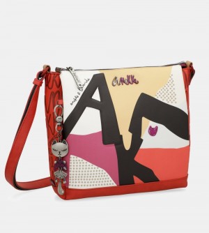 Torby Przez Ramię Anekke Fashion 3-compartment Crossbody Bag Damskie | 921XZJTBQ