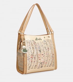 Torby Przez Ramię Anekke Nature Pachamama Golden Crossbody Bag Anekke Damskie | 032UWPNXT