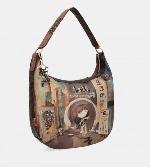 Torby Przez Ramię Anekke Shoen Oval Shoulder Bag Damskie | 649ACHFRG