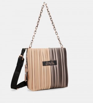 Torby Przez Ramię Anekke Shoen Palette Double-sided Pleated Shoulder Bag Damskie | 480TGDSON