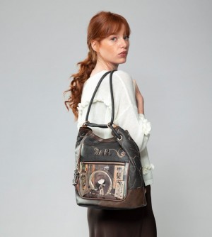 Torby Przez Ramię Anekke Shoen Shoulder Bag Convertible Into A Backpack Damskie | 387COUALT