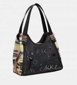 Torby Przez Ramię Anekke Studio Navy Blue Shoulder Bag Damskie | 901ZHWYFT