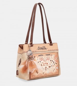 Torby Przez Ramię Anekke Tribe Tote Bag With 3 Compartments Damskie | 813XGTBVS