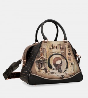 Torebka Anekke Shoen Large Black Tote Bag Damskie | 130AVTHKQ