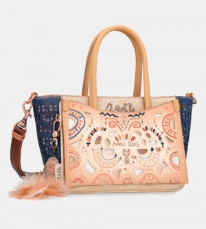 Torebka Anekke Tribe Shoulder Tote Bag With Two Handles Damskie | 701FVDBYQ