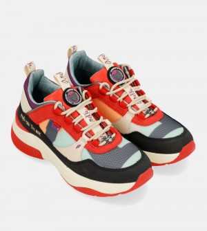 Trampki Anekke Fashion Red Sneakers Damskie | 705PFNVXZ